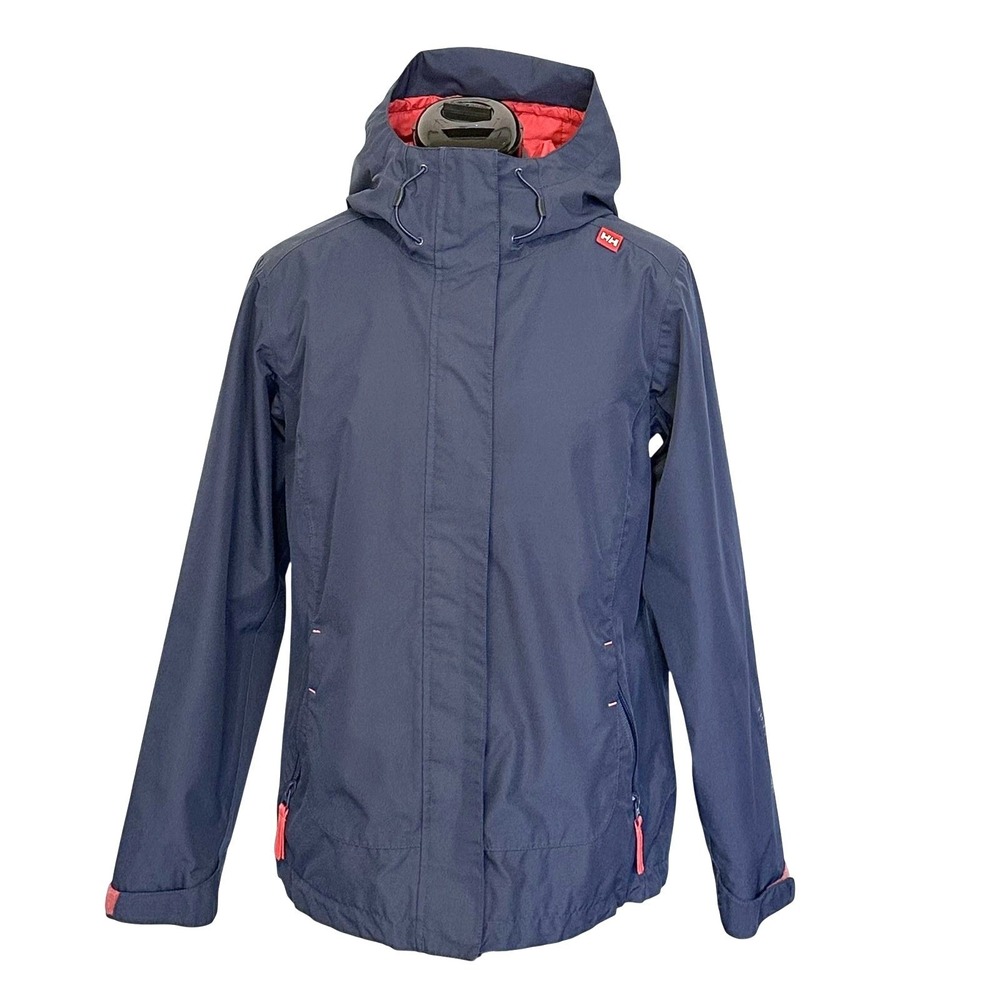 Helly Hansen‎ Jacket Womens XS Blue Helly Tech Hooded Waterproof Rain 62376J